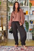 Vivienne Plaid Heathcliff Blouse Chestnut & Hazelnut